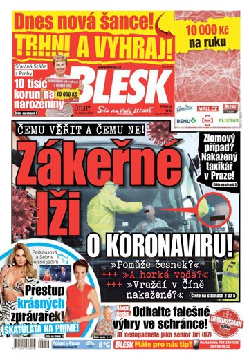 Obálka e-magazínu Blesk 10.3.2020