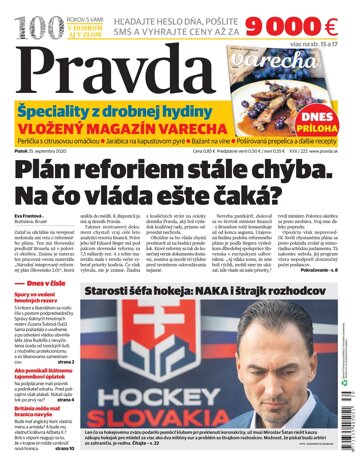 Obálka e-magazínu Pravda 25. 9. 2020