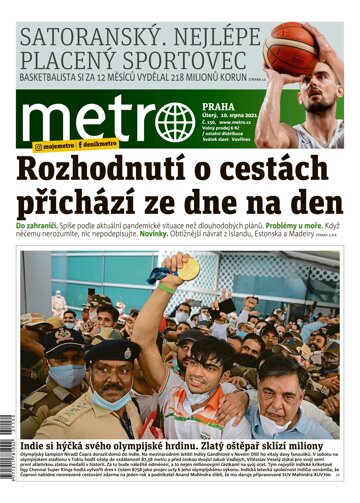 Obálka e-magazínu deník METRO 10.8.2021