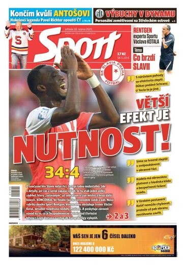 Obálka e-magazínu Sport 18.8.2021