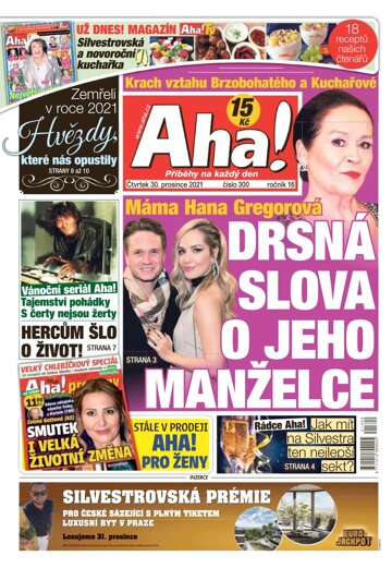 Obálka e-magazínu AHA! 30.12.2021