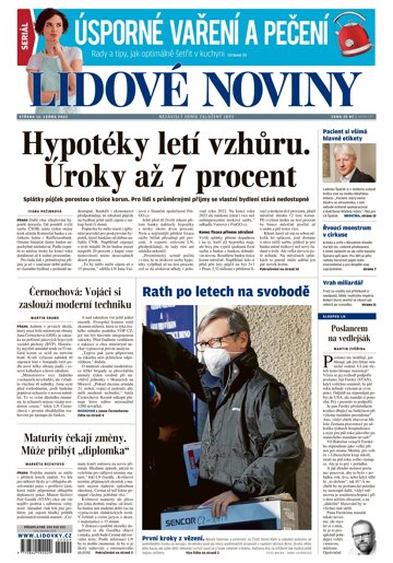 Obálka e-magazínu Lidové noviny 12.1.2022