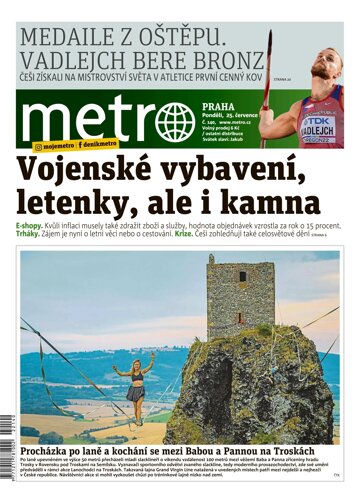 Obálka e-magazínu deník METRO 25.7.2022