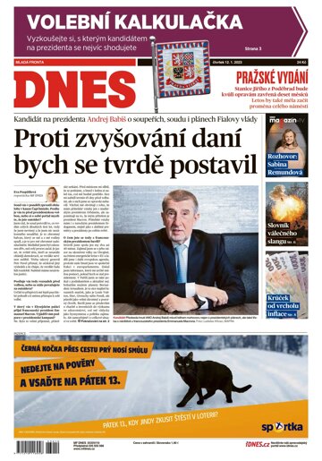 Obálka e-magazínu MF Dnes 12.1.2023