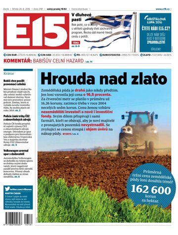 Obálka e-magazínu E15 24.8.2016