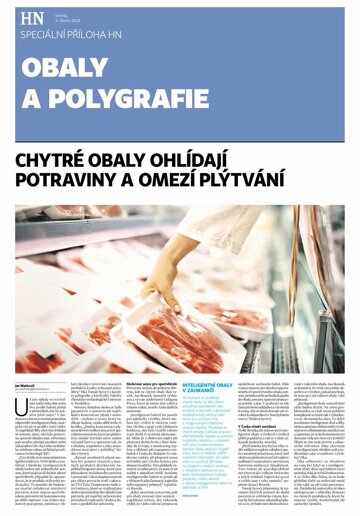 Obálka e-magazínu Hospodářské noviny - příloha 023 - 3.2.2021 příloha Obaly a polygrafie