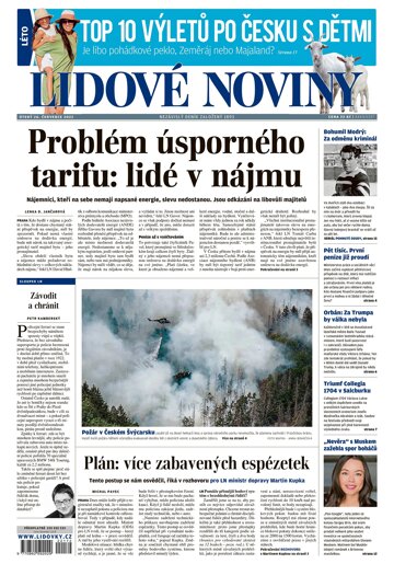 Obálka e-magazínu Lidové noviny 26.7.2022