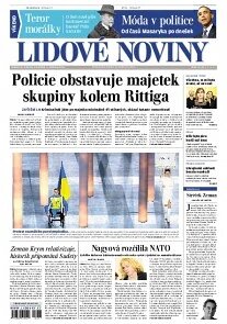 Obálka e-magazínu Lidové noviny 8.3.2014