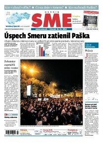 Obálka e-magazínu SME 18.11.2014