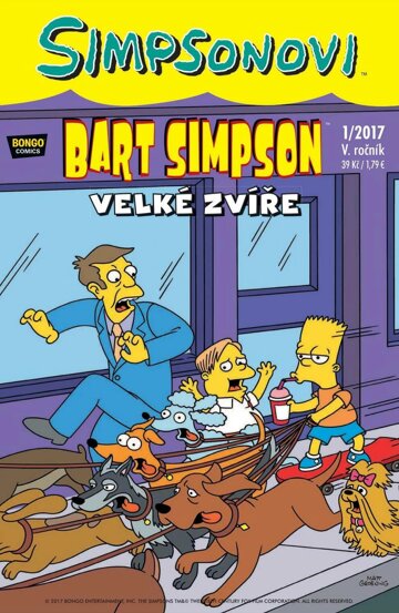 Obálka e-magazínu Bart Simpson 1/2017: Velké zvíře