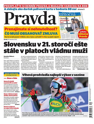 Obálka e-magazínu Pravda 28. 12. 2022