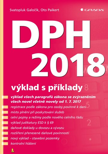 Obálka knihy DPH 2018