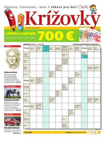 Obálka e-magazínu Krížovky 17. 10. 2015