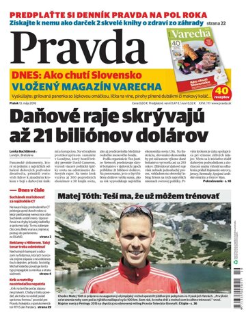 Obálka e-magazínu Pravda 13.5.2016