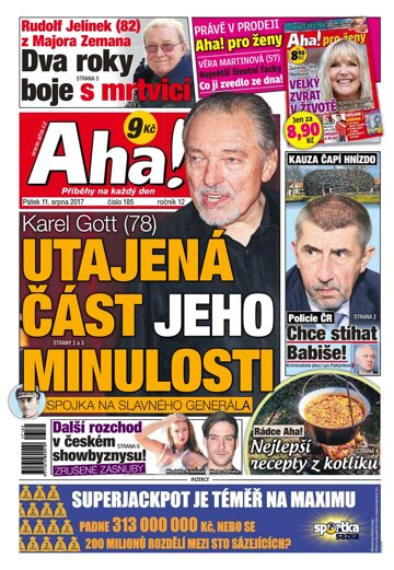 Obálka e-magazínu AHA! 11.8.2017