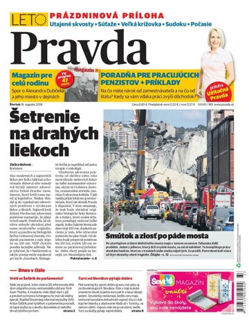 Obálka e-magazínu Pravda 16. 8. 2018