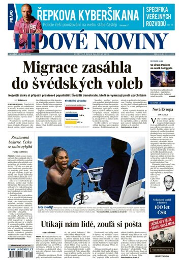 Obálka e-magazínu Lidové noviny 10.9.2018