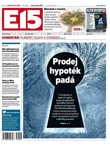 Obálka e-magazínu E15 12.12.2018