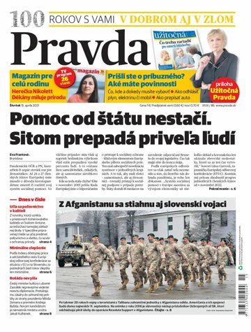 Obálka e-magazínu Pravda Dennik 15. 4. 2021