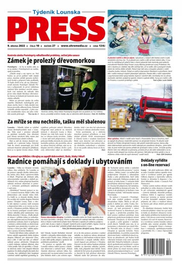 Obálka e-magazínu Lounský press 10/2022