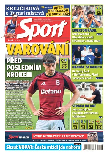 Obálka e-magazínu Sport 26.8.2024