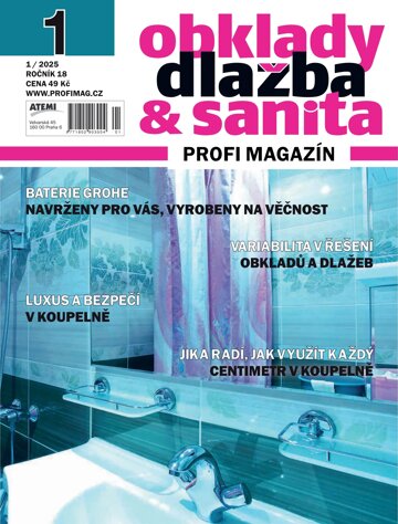 Obálka e-magazínu Obklady, dlažba & sanita 1/2025