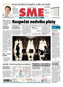 Obálka e-magazínu SME 14.10.2014