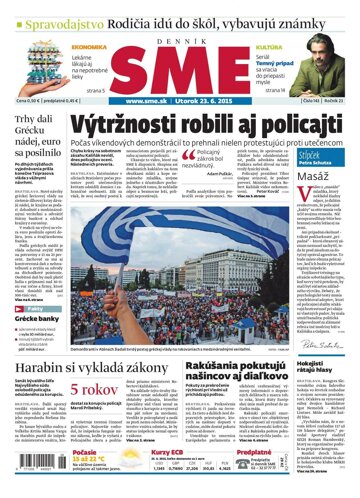 Obálka e-magazínu SME 23.6.2015