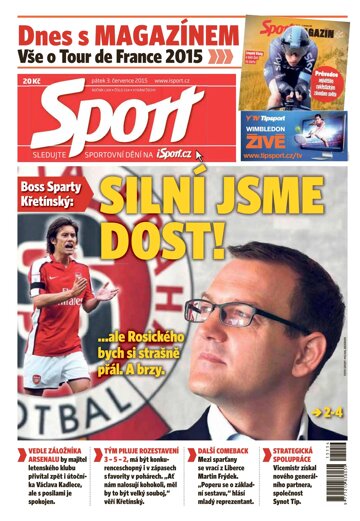 Obálka e-magazínu Sport 3.7.2015