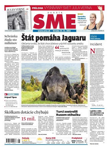 Obálka e-magazínu SME 25.11.2015