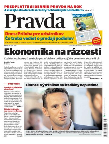 Obálka e-magazínu Pravda 11. 4. 2017