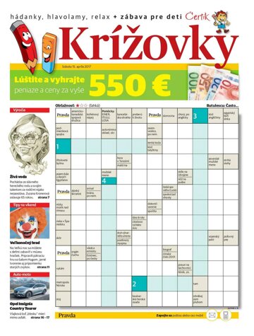 Obálka e-magazínu Krížovky 15. 4. 2017