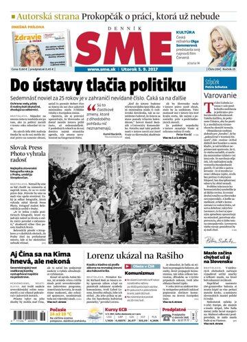 Obálka e-magazínu SME 5.9.2017