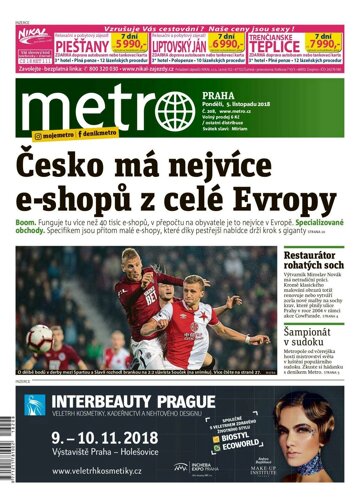 Obálka e-magazínu deník METRO 5.11.2018