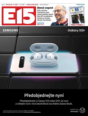 Obálka e-magazínu E15 21.2.2019