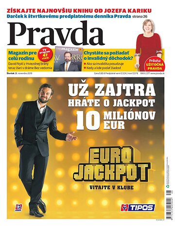 Obálka e-magazínu Pravda 28. 11. 2019