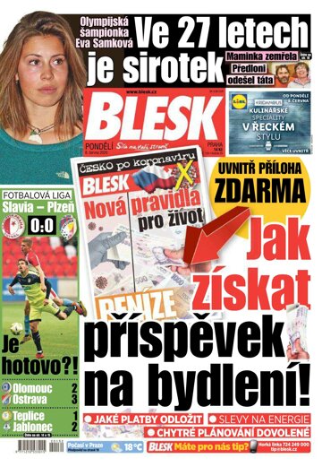 Obálka e-magazínu Blesk 8.6.2020