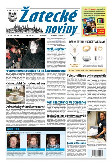 Obálka e-magazínu Žatecké noviny 49/2015