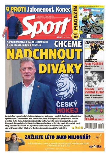 Obálka e-magazínu Sport 30.6.2023