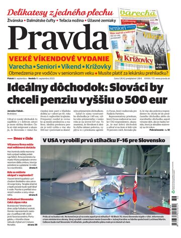 Obálka e-magazínu Pravda 8. 9. 2023