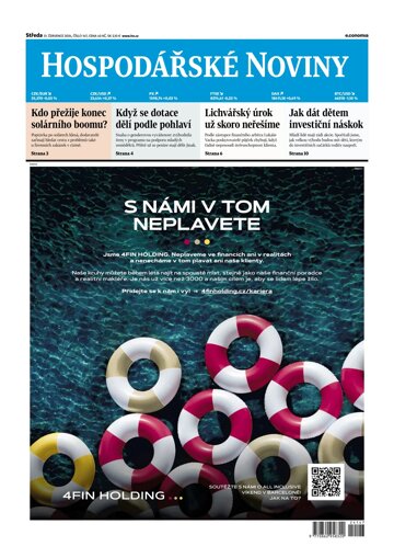 Obálka e-magazínu Hospodářské noviny 147 - 31.7.2024