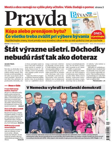 Obálka e-magazínu Pravda 25. 02. 2025