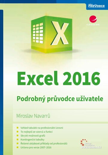 Obálka knihy Excel 2016