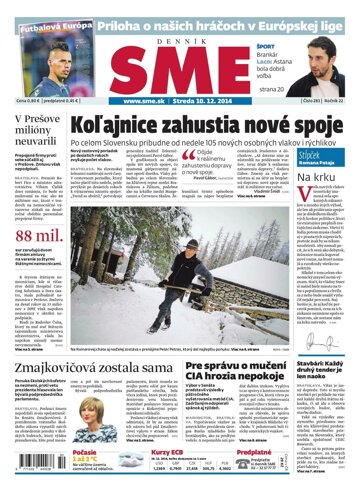 Obálka e-magazínu SME 10.12.2014