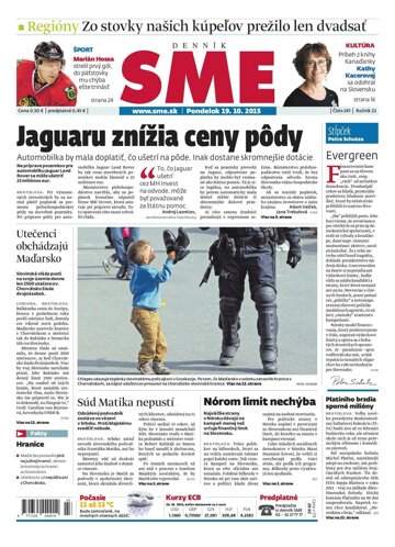 Obálka e-magazínu SME 19.10.2015