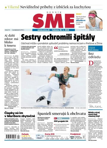 Obálka e-magazínu SME 30.1.2016