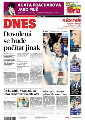 Obálka e-magazínu MF Dnes 29.2.2016