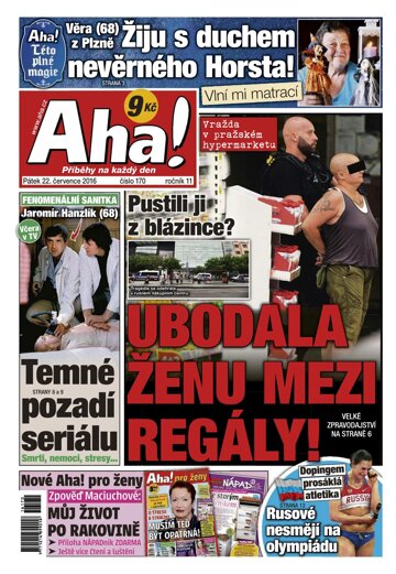 Obálka e-magazínu AHA! 22.7.2016