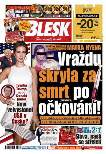 Obálka e-magazínu Blesk 12.11.2016