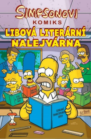 Obálka e-magazínu Simpsonovi: Libová literární nalejvárna